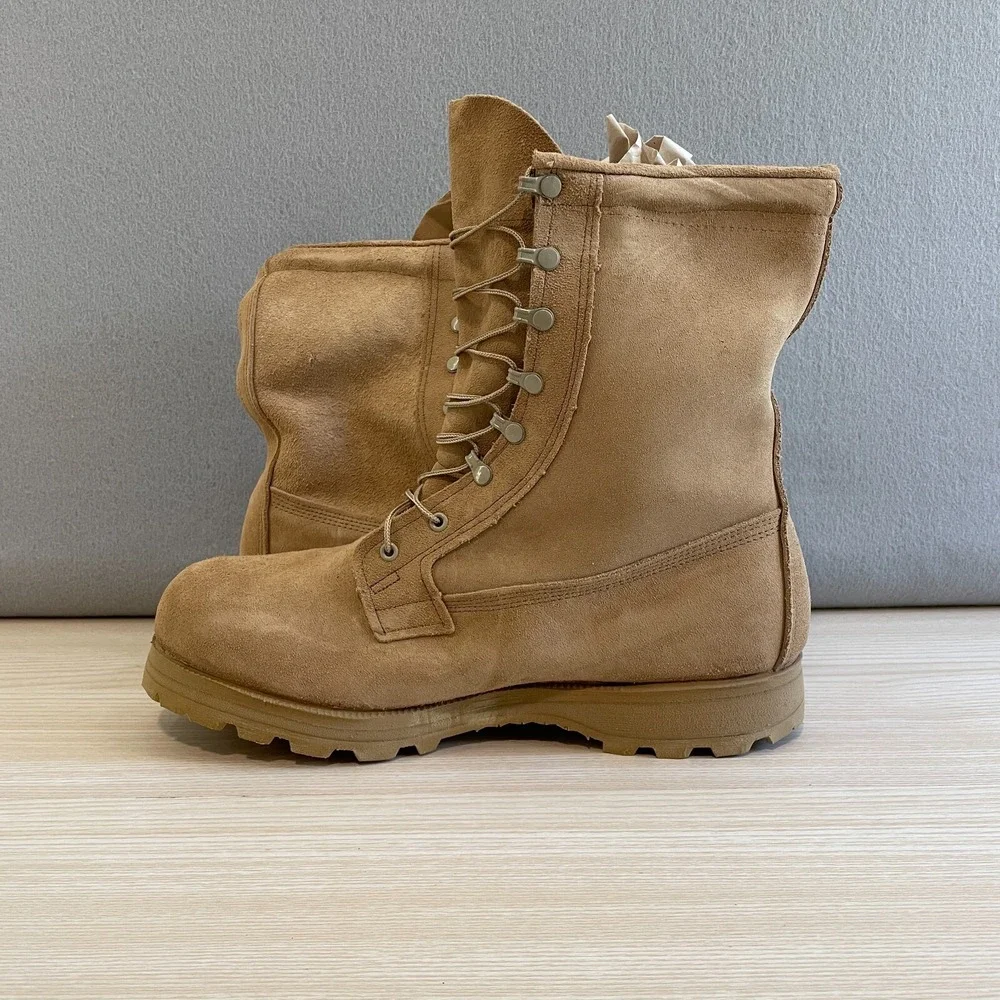 Belleville 790 Waterproof Gore-Tex Combat Boots Tan Suede Vibram Size 13.5W NEW